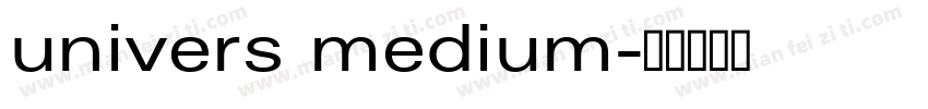 univers medium字体转换